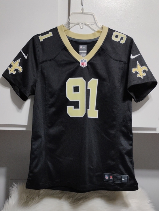 Nike Tops - (C-68) Nike New Orleans Saints Vernon Broughton #91 Football Jersey